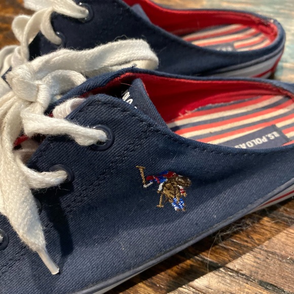 Ralph Lauren polo slide on shoes - Picture 5 of 8